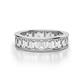 1 - Aira 4.50 ctw Emerald Shape Natural Diamond Women Stackable Eternity Band 