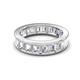 4 - Aira 4.50 ctw Emerald Shape Natural Diamond Women Stackable Eternity Band 