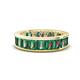 1 - Aira 4.62 ctw Emerald Shape Created Alexandrite Women Stackable Eternity Band 