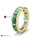 5 - Aira 4.62 ctw Emerald Shape Created Alexandrite Women Stackable Eternity Band 