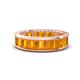 1 - Aira 5.25 ctw Emerald Shape Citrine Women Stackable Eternity Band 