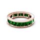 4 - Aira 4.20 ctw Emerald Shape Created Emerald Women Stackable Eternity Band 