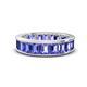 1 - Aira 5.25 ctw Emerald Shape Tanzanite Women Stackable Eternity Band 