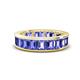 1 - Aira 5.25 ctw Emerald Shape Tanzanite Women Stackable Eternity Band 