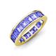 3 - Aira 5.25 ctw Emerald Shape Tanzanite Women Stackable Eternity Band 