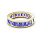 4 - Aira 5.25 ctw Emerald Shape Tanzanite Women Stackable Eternity Band 
