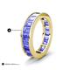 5 - Aira 5.25 ctw Emerald Shape Tanzanite Women Stackable Eternity Band 
