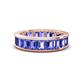 1 - Aira 5.25 ctw Emerald Shape Tanzanite Women Stackable Eternity Band 