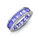 3 - Aira 5.25 ctw Emerald Shape Tanzanite Women Stackable Eternity Band 