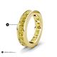 5 - Aira 5.25 ctw Emerald Shape Created Yellow Sapphire Women Stackable Eternity Band 