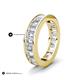 5 - Aira 4.50 ctw Emerald Shape Lab Grown Diamond Women Stackable Eternity Band 