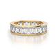1 - Aira 4.50 ctw Emerald Shape Lab Grown Diamond Women Stackable Eternity Band 