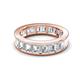 4 - Aira 4.50 ctw Emerald Shape Lab Grown Diamond Women Stackable Eternity Band 