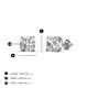5 - Alina 1.00 ctw (5.00 mm) Cushion Shape IGI Certified Lab Grown Diamond Solitaire Women Stud Earrings 