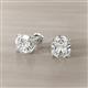 2 - Alina 1.00 ctw (5.00 mm) Cushion Shape IGI Certified Lab Grown Diamond Solitaire Women Stud Earrings 