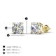 5 - Alina Cushion Shape Lab Grown Diamond Four Prongs Solitaire Stud Earings  