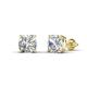 3 - Alina 2.50 ctw IGI Certified Cushion Shape Lab Grown Diamond Four Prongs Solitaire Stud Earings 