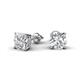 1 - Alina 2.50 ctw IGI Certified Cushion Shape Lab Grown Diamond Four Prongs Solitaire Stud Earings 