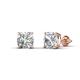 3 - Alina 2.50 ctw IGI Certified Cushion Shape Lab Grown Diamond Four Prongs Solitaire Stud Earings 