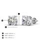 6 - Alina 6.00 ctw IGI Certified Cushion Shape Lab Grown Diamond Four Prongs Solitaire Stud Earings 
