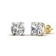 4 - Alina 6.00 ctw IGI Certified Cushion Shape Lab Grown Diamond Four Prongs Solitaire Stud Earings 