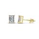 1 - Alina IGI Certified Emerald Cut Lab Grown Diamond Solitaire Stud Earrings 