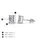 4 - Alina GIA Certified Emerald Cut Diamond (7x5mm) Solitaire Stud Earrings 