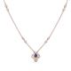 1 - Sariya Fine Unseen 0.45 ctw Pear Shape Iolite accented Baguette & Round Natural Diamond Floral Necklace 
