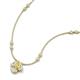 3 - Sariya Fine Unseen 0.55 ctw Pear Shape Yellow Sapphire accented Round & Baguette Natural Diamond Floral Necklace 