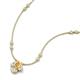 3 - Sariya Fine Unseen 0.50 ctw Pear Shape Citrine accented Round & Baguette Natural Diamond Floral Necklace 