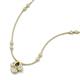 3 - Sariya Fine Unseen 0.45 ctw Pear Shape Iolite accented Round & Baguette Natural Diamond Floral Necklace 