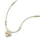 3 - Sariya Fine Unseen 0.45 ctw Pear Shape Natural Diamond accented Baguette & Round Diamond Floral Necklace 