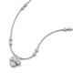 3 - Sariya Fine Unseen 0.45 ctw Pear Shape Natural Diamond accented Round & Baguette Diamond Floral Necklace 