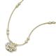 3 - Elira Fine Unseen 0.45 ctw Oval Shape Natural Diamond accented Baguette & Round Diamond Floral Necklace 