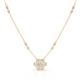 1 - Elira Fine Unseen 0.45 ctw Oval Shape Natural Diamond accented Baguette & Round Diamond Floral Necklace 