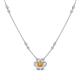 1 - Elira Fine Unseen 0.50 ctw Oval Shape Citrine accented Baguette & Round Natural Diamond Floral Necklace 