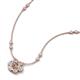 3 - Elira Fine Unseen 0.50 ctw Oval Shape Smoky Quartz accented Baguette & Round Natural Diamond Floral Necklace 