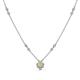 1 - Avira Fine Unseen 0.45 ctw Pear Shape Yellow Sapphire accented Round Natural Diamond Floral Necklace 