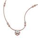 3 - Avira Fine Unseen 0.35 ctw Pear Shape Aquamarine accented Round Natural Diamond Floral Necklace 