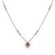 1 - Avira Fine Unseen 0.35 ctw Pear Shape Iolite accented Round Natural Diamond Floral Necklace 