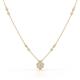 1 - Avira Fine Unseen 0.35 ctw Pear Shape Natural Diamond accented Round Diamond Floral Necklace 