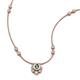 3 - Avira Fine Unseen 0.40 ctw Pear Shape Created Alexandrite accented Round Natural Diamond Floral Necklace 