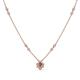 1 - Avira Fine Unseen 0.35 ctw Pear Shape Smoky Quartz accented Round Natural Diamond Floral Necklace 