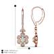 4 - Naira Fine Unseen 0.75 ctw Oval Shape Opal accented Round & Baguette Natural Diamond Floral Dangle Earrings 