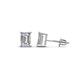 1 - Alina 0.50 ctw Emerald Cut Lab Grown Diamond Four Prongs Solitaire Stud Earrings 