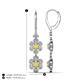 4 - Nysa Fine Unseen 2.35 ctw Double Floral Drop Oval Shape Yellow Sapphire accented Round & Baguette Natural Diamond Dangle Earrings 