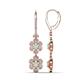 1 - Nysa Fine Unseen 1.55 ctw Double Floral Drop Oval Shape Opal accented Round & Baguette Natural Diamond Dangle Earrings 