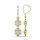 1 - Nysa Fine Unseen 1.55 ctw Double Floral Drop Oval Shape Opal accented Round & Baguette Natural Diamond Dangle Earrings 