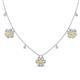 1 - Viana Fine Unseen 1.55 ctw Oval Shape Yellow Sapphire accented Baguette & Rose Cut Natural Diamond Floral Necklace 