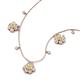 3 - Viana Fine Unseen 1.55 ctw Oval Shape Yellow Sapphire accented Baguette & Rose Cut Natural Diamond Floral Necklace 